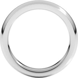 Platinum 4 Mm Comfort-Fit Heavyweight Half Round Comfort Fit Heavy Band Size 6.5
