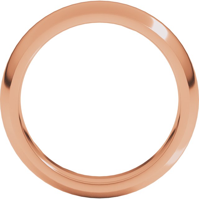 14K Yellow Or White Or Rose Gold Standard Weight Comfort Fit Half Round Band