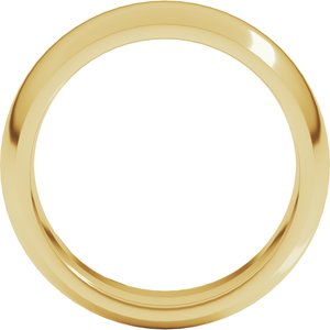 14K Yellow Gold 5.5 Mm Comfort-Fit Standard Weight Half Round Comfort Fit Band Size 14.5