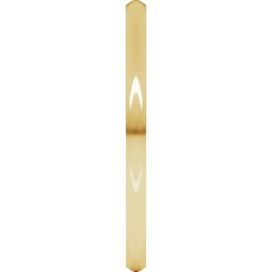 10K Yellow Or White Or Rose Gold Lightweight Comfort-Fit Half Round Band