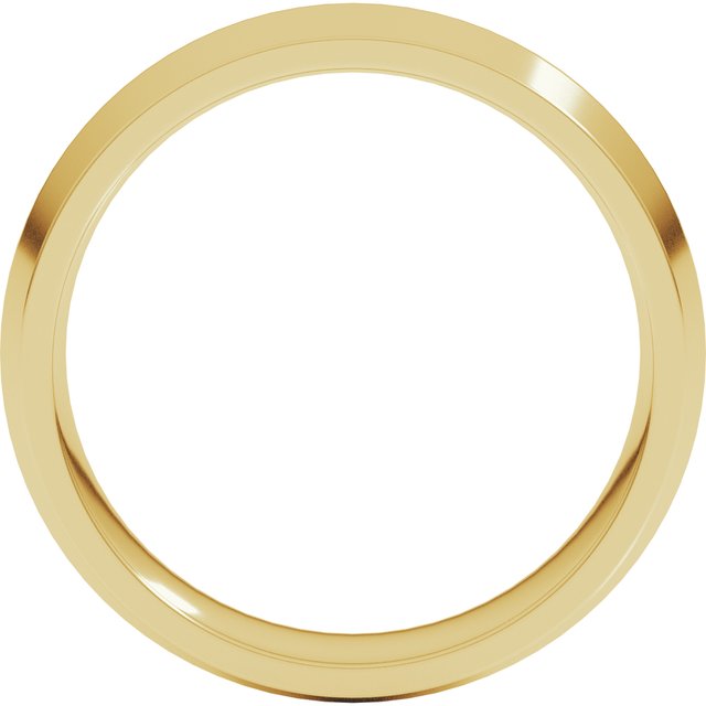 18K Yellow Gold Standard Weight Comfort-Fit Knife Band