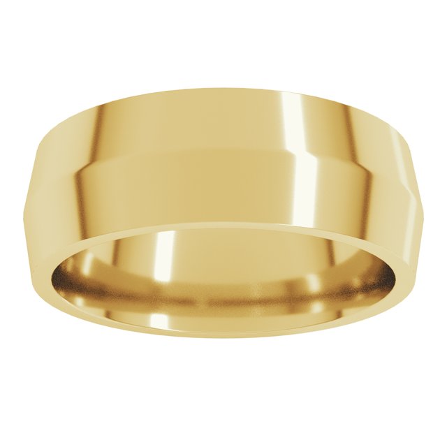 14K Yellow Or White Gold Or Sterling Silver Or Platinum Or Palladium Standard Weight Comfort-Fit Knife Band