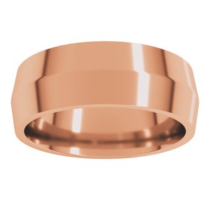 14K Yellow Or White Or Rose Gold Comfort-Fit Knife Band