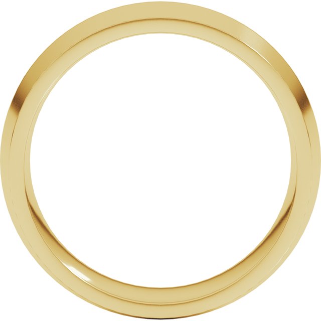 14K Yellow Or White Gold Or Sterling Silver Or Platinum Or Palladium Standard Weight Comfort-Fit Knife Band