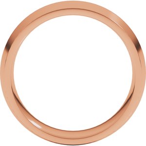 14K Yellow Or White Or Rose Gold Comfort-Fit Knife Band