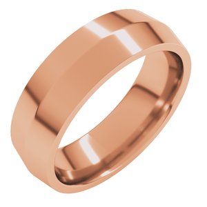 14K Yellow Or White Or Rose Gold Comfort-Fit Knife Band