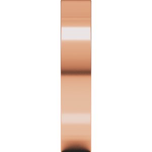 18K Yellow Or White Or Rose Gold Comfort-Fit Square Band