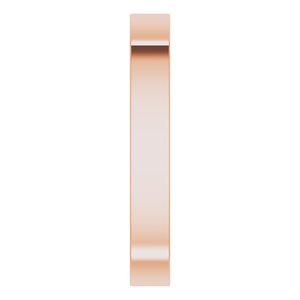 18K Yellow Or White Or Rose Gold Comfort-Fit Square Band