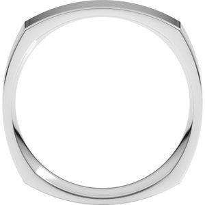 10K Yellow Or White Or Rose Gold Comfort-Fit Square Band