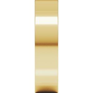 14K Yellow Or White Or Rose Gold Comfort-Fit Square Band