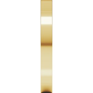 18K Yellow Or White Or Rose Gold Comfort-Fit Square Band