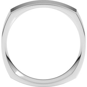 Sterling Silver Comfort-Fit Square Band