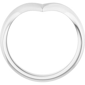 14K White Gold Straight Baguette 4 X 2 X 5.5 Mm Polished Matching Band Size 7