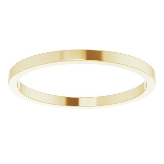10K Yellow Or White Or Rose Gold Standard Fit Flat Band