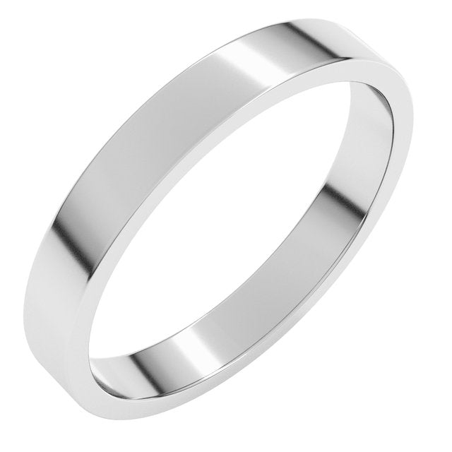 10K Yellow Or White Or Rose Gold Standard Fit Flat Band