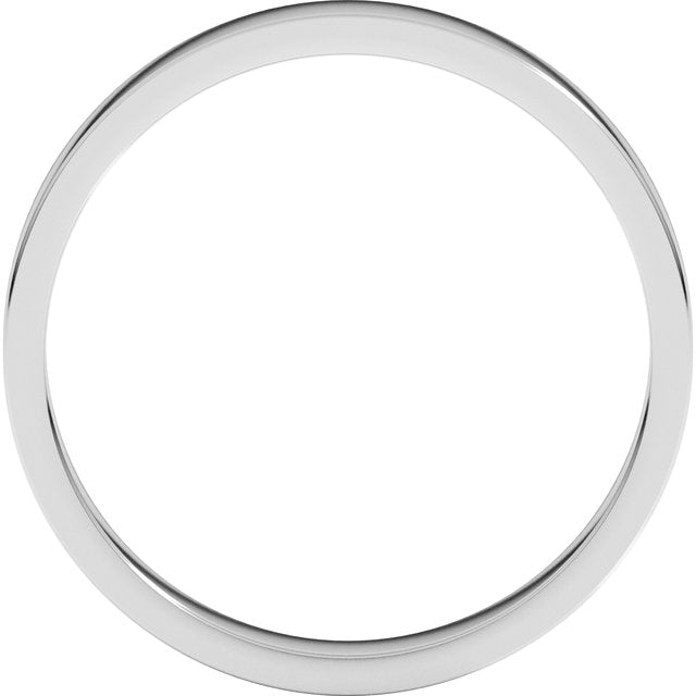 10K Yellow Or White Or Rose Gold Standard Fit Flat Band