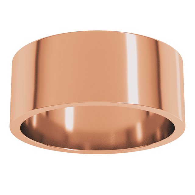 10K Yellow Or White Or Rose Gold Standard Fit Flat Band
