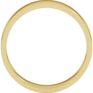 14K Yellow Gold 4 Mm Flat Band Size 1