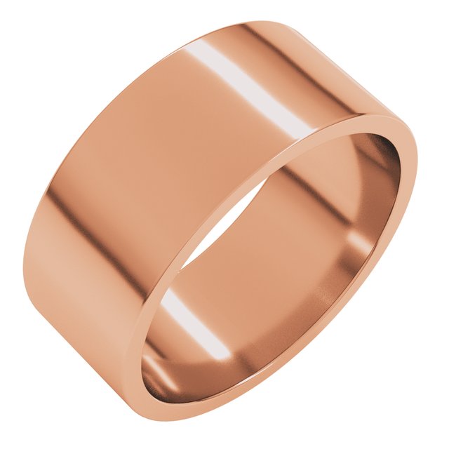 10K Yellow Or White Or Rose Gold Standard Fit Flat Band
