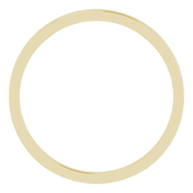 10K Yellow Or White Or Rose Gold Standard Fit Flat Band