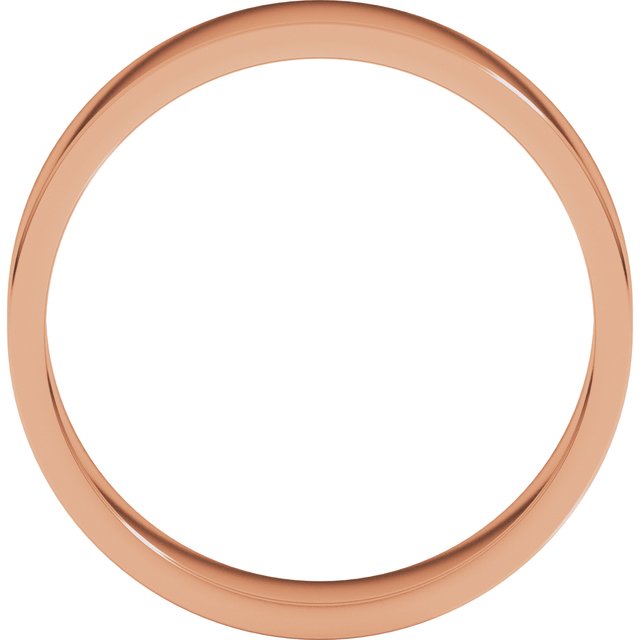 14K Yellow Or White Or Rose Gold Standard Fit Flat Band