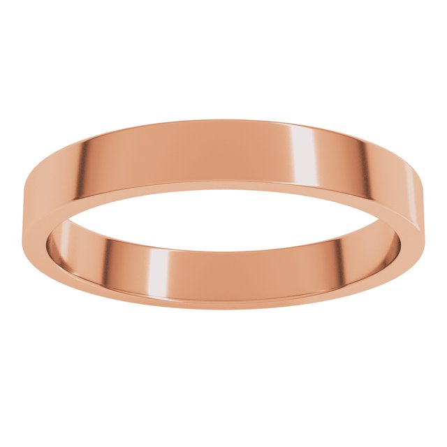10K Yellow Or White Or Rose Gold Standard Fit Flat Band