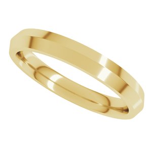 22K Yellow Gold 3 mm Comfort-Fit Knife Band Size 10