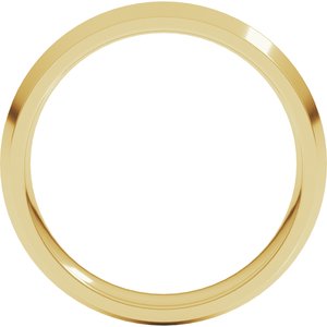 10K Yellow Or White Gold 5 Mm Standard Weight Knife Edge Comfort Fit Band