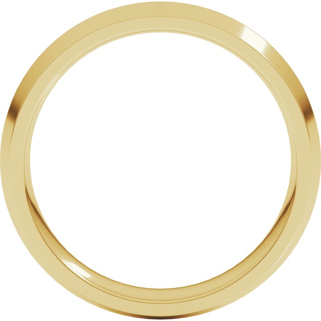 18K Yellow Gold Standard Weight Comfort-Fit Knife Band