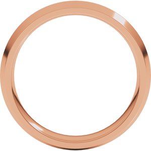 10K Yellow Or White Or Rose Gold 4 Mm Standard Weight Knife Edge Comfort Fit Band