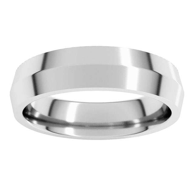 14K Yellow Or White Gold Or Sterling Silver Or Platinum Or Palladium Standard Weight Comfort-Fit Knife Band