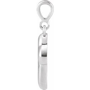 Sterling Silver 11.25 X 7 Mm Polished Petite Open Cross Pendant