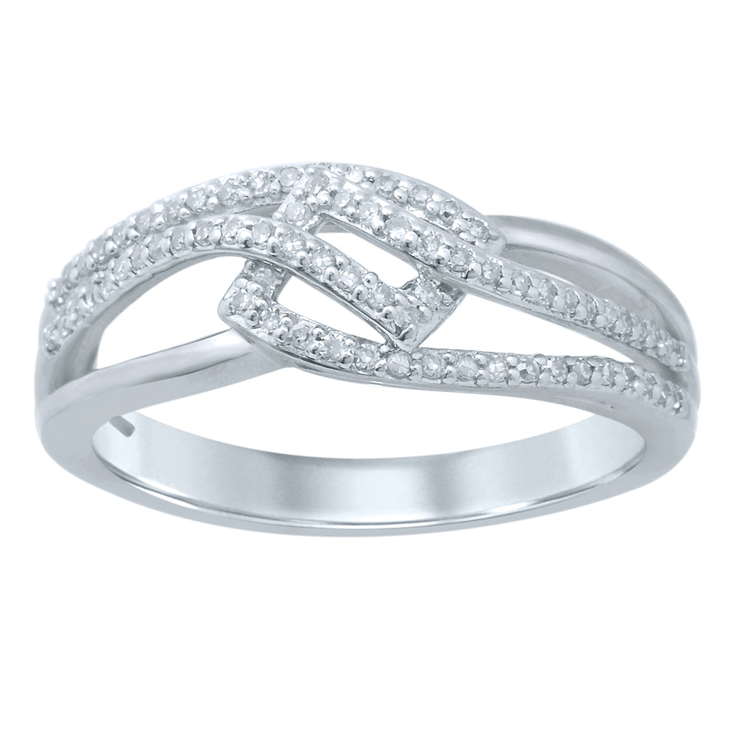 10K Yellow Or White Gold Diamond Ladies Ring