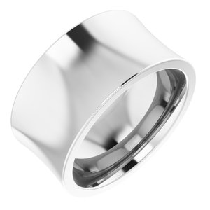 14K Yellow Or White Or Rose Gold Comfort-Fit Concave Band