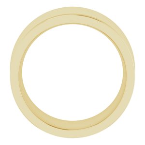 14K Yellow Or White Or Rose Gold Comfort-Fit Concave Band