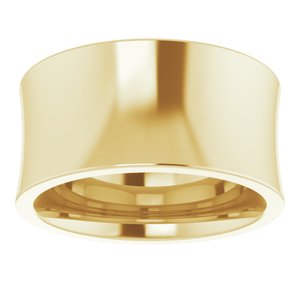 14K Yellow Or White Or Rose Gold Comfort-Fit Concave Band