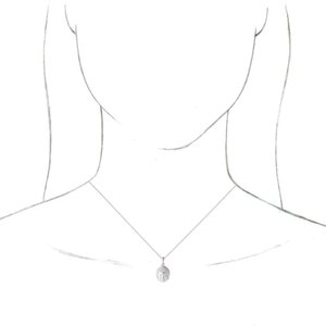 Sterling Silver 10.4 X 4.2 Mm 16-18 In Polished Meditation Buddha Necklace