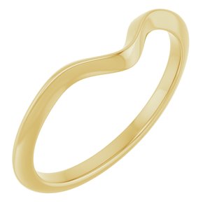 14K Yellow Gold Pear 8 X 6 Mm Polished Matching Band Size 7