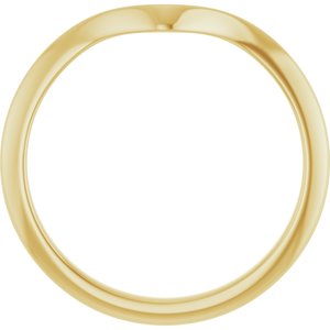 14K Yellow Gold Pear 8 X 6 Mm Polished Matching Band Size 7