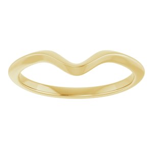 14K Yellow Gold Pear 8 X 6 Mm Polished Matching Band Size 7