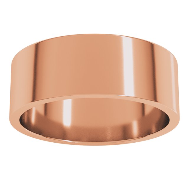 10K Yellow Or White Or Rose Gold Standard Fit Flat Band
