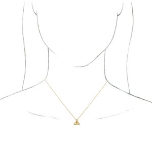 14K Yellow Gold 10 X 9.3 Mm 16-18 In Polished Celtic-Inspired Trinity Necklace