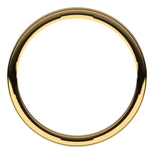 14K Yellow Or White Or Rose Gold Milgrain Stepped-Edge Flat Band