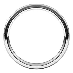 18K Yellow Or White Or Rose Gold Milgrain Stepped-Edge Comfort-Fit Half Round Band