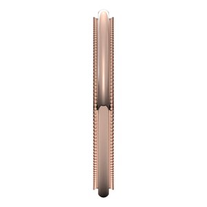 18K Yellow Or White Or Rose Gold Milgrain Stepped-Edge Comfort-Fit Half Round Band