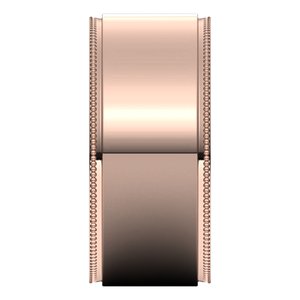 14K Yellow Or White Or Rose Gold Milgrain Stepped-Edge Flat Band