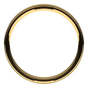 14K Yellow Or White Or Rose Gold Milgrain Stepped-Edge Flat Band