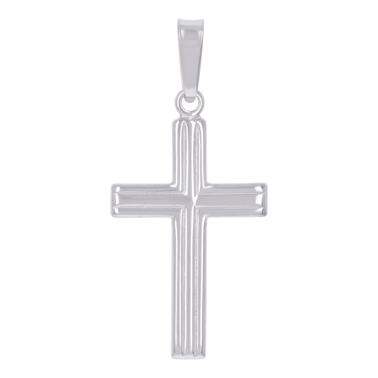 Sterling Silver Unisex Cross Religious Charm Pendant