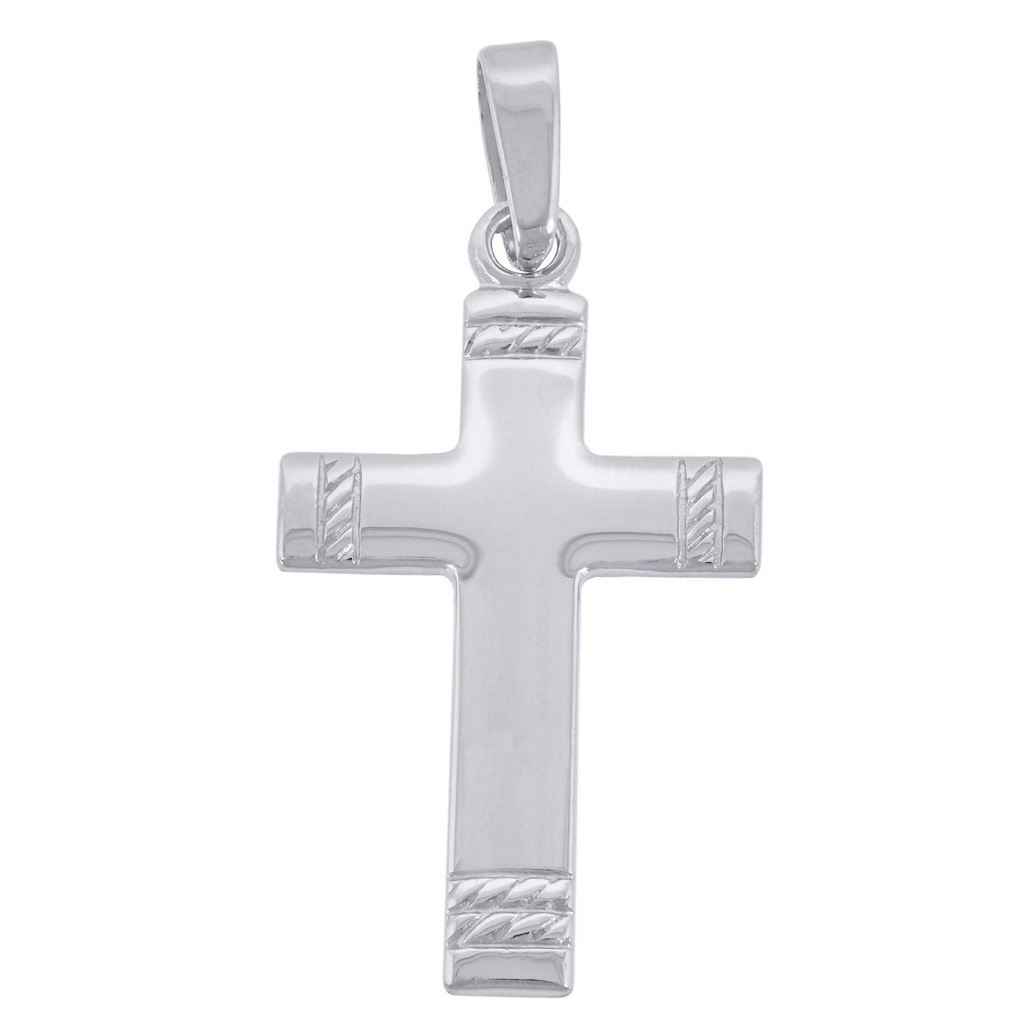 Sterling Silver Unisex Cross Religious Charm Pendant