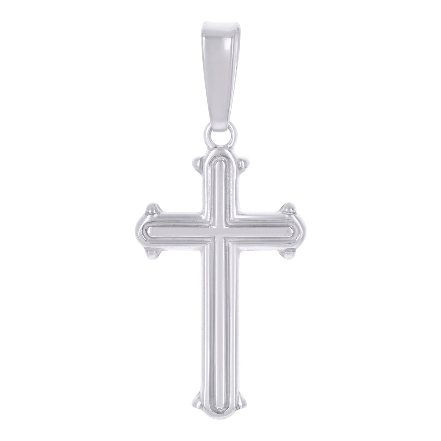 Sterling Silver Unisex Cross Religious Charm Pendant